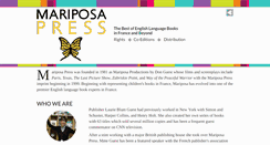 Desktop Screenshot of mariposapress.com
