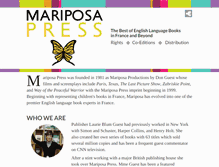 Tablet Screenshot of mariposapress.com